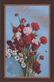 Playing Cards Single Card Old Vintage  CARNATION FLOWERS Bee BUTTERFLY Picture B Carnation