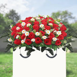 Artificial Cemetery Flower Saddle Ð Artificial Rose Memorial Flowers, Flower ... Roses
