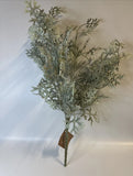 Lot of 6 20inch Fabric Artificial Dusty Miller Bush in Light Green Green Plant