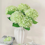 6 Pcs Real Touch Green Hydrangea Artificial Flowers with Stems, Fake Silk Flo... Hydrangea
