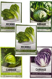 Cabbage Seeds for Planting Gardeners Basics Heirloom Seeds 5 Variety Pack Garden Plants