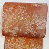 Obi Kimono Fukuro chrysanthemum gold thread pampas grass 072t Pampas Grass
