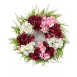 Artificial Hydrangea Wreath 60cm Floral Garland for Holiday Decoration Hydrangea
