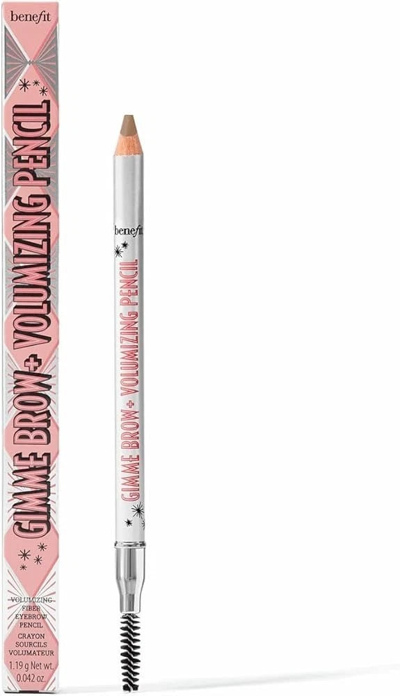 Benefit Gimme Brow+ volumizing eyebrow pencil with spoolie, brown pencil tip
