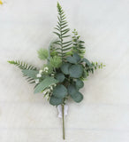 Greens With Cream Floral Accents Pick Artificial Flower Green Plant