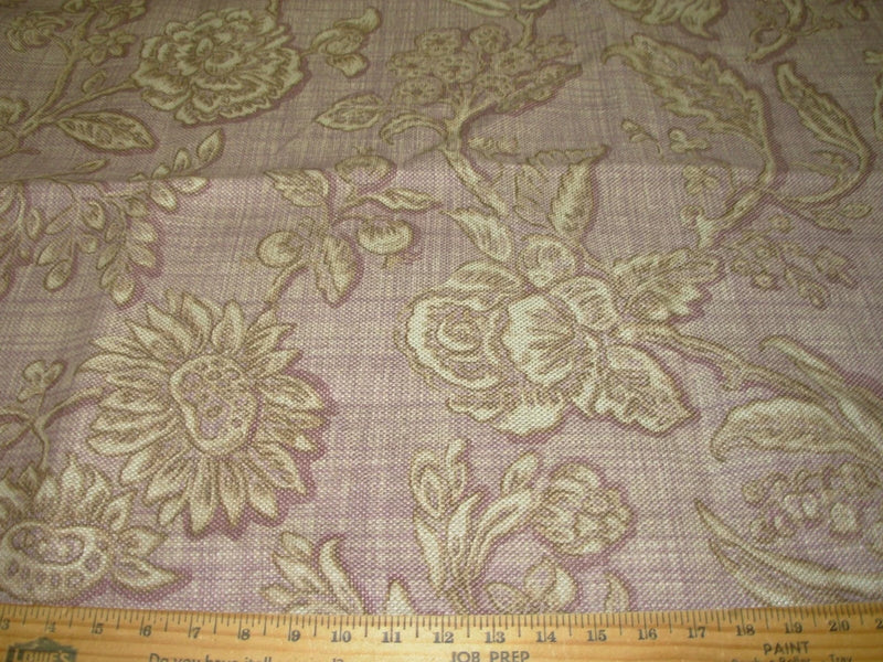 10 YDS VERVAIN MONDEVILLE FLORAL LILAC DRAPERY UPHOLSTERY FABRIC FOR LESS UK Flowering Plants