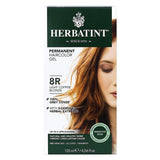 Herbatint Permanent Herbal Hair Color Gel 8R Light Copper Blonde 4.56 ounce Bouquet