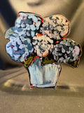 Lauren Dunn Blue Hydrangea Acrylic Bloom Block Hydrangea
