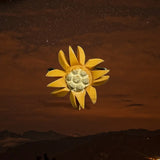 Vintage 1940's Hand Carved Tiny Sunflower Pin Sunflower