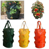 Garden Hanging er Grow Bag  Pouch Tomato Strawberry Flower Herb Bags Garden Plants