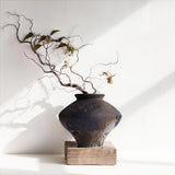 Wabi Sabi Rusty Vintage Vase, 6.3
