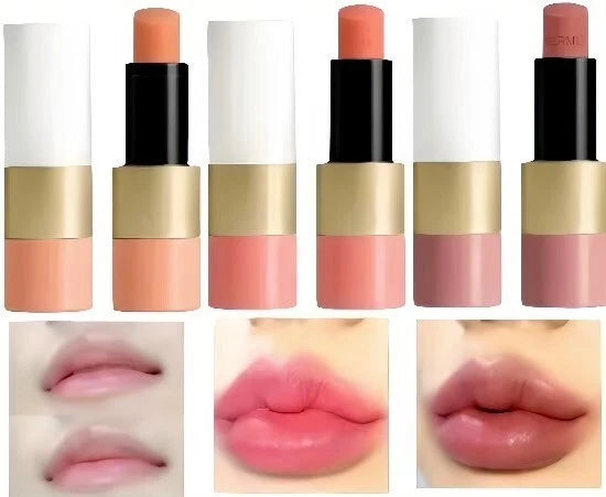 HERMES Rose Tan Abricote D'ete 30 49 14 21 Rosy Lip Enhancer lipstick Reviver Bouquet