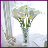 5Pcs Calla Artificial Flowers Calla Lily Fake Flower Bouquet For Wedding Bouquet Lily
