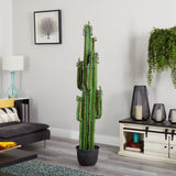 6.5ft Giant Cactus Succulent Artificial Plant Home Decor. Retail $576 Green Plant