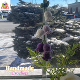 HANDMADE Purple Lily of the Valley | Car Hanging Crochets | Flower Car Accessory Lily