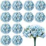 12 Bundles Peonies Artificial Flowers Faux Roses Silk Flowers Hydrangea Hydrangea