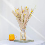 Decaux 42 Pcs Natural Dried Pampas Grass - Thanksgiving Table Decor - Boho Pampas Grass