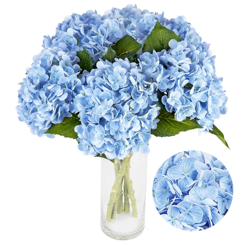 3pcs Hydrangea_Artificial Hydrangea Flowers_Latex Real Touch Hydrangeas_Hydra... Hydrangea