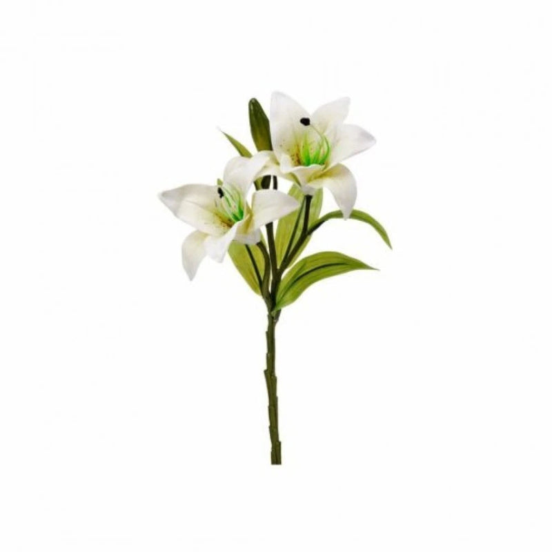 White Day Lily Spray With Bud Artificial Flowers Lily