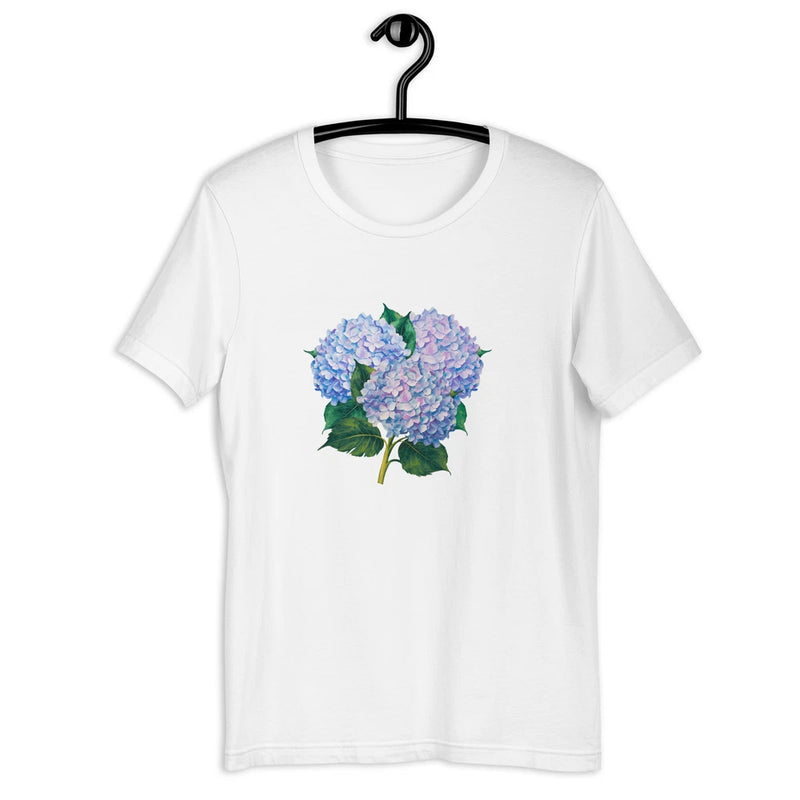 Hydrangea Lover Cottagecore T-Shirt, Botanical Floral Gardening Mom Gift Flower Hydrangea