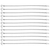 12pcs Black Hanging Chains Garden Plant Hangers Outdoor Hanging Brackets for Garden Plants