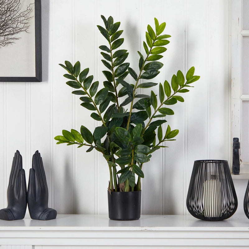 3Õ Zamioculcas Artificial Plant Home Office Decor. Retail $96 Green Plant