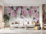 3D Pink Carnation Flower Self-adhesive Removable Wallpaper Murals Wall 15 Carnation