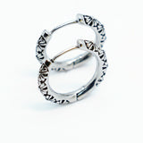Vintage Stainless Steel Fashion Sunflower Flower Huggie Hoop Ear Stud Earrings Sunflower