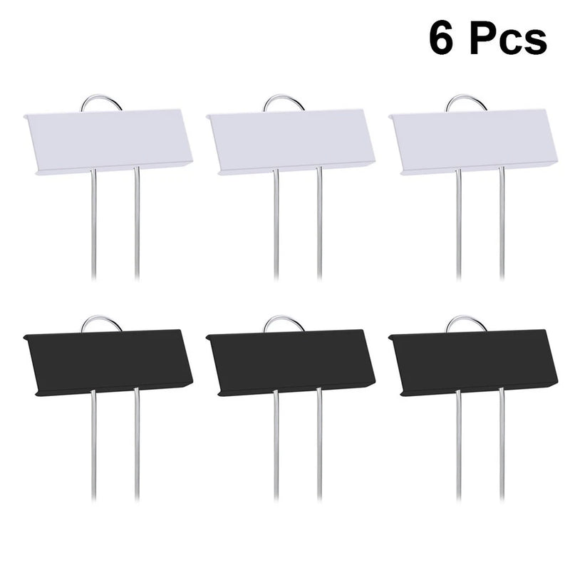6 Pcs Vegetable Garden Labels Signs Stake for Gardening Hanging Tag Plate Garden Plants