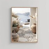 Vintage Pampas Grass Vase Calm Sea Poster Premium Quality Choose your Size Pampas Grass