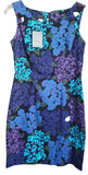 Esprit Collection VTG Cotton Floral Hydrangea Slvless Multicolor Dress 7/8 NWT Hydrangea