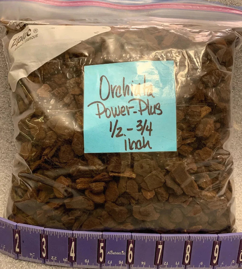 Orchid Media Orchiata Bark (Power Plus) 1/2-3/4 inch chips (3.75 Liters) Orchids