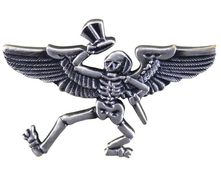 New Grateful Dead Skeleton Pin Deadhead Pilot Wings Roses Licensed Hippie Roses