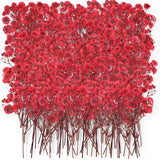 50 PCS Dried Baby Breath Flowers Red Mini Natural Gypsophila Pressed Crafts Dried Flower