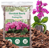 Orchid Potting Mix,Orchid Bark Potting Mix,1Qt Natural Orchid Bark Potting Mix w Orchids