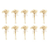 10 Pcs Mini Dried Flower Bouquet Baby's Breath Boho DIY Gift White Dried Flower