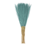 20pcs Dried Faux Pampas Grass 21" Artificial Pampas Grass Green Blue Pampas Grass