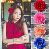 Womens Rose Peony Flower Bridal Hair Clip Hairpin Brooch Wedding Party Accessory Peony