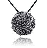 Handmade 999 Fine silver Classical Hydrangea Flower Pendant Jewelry Handcrafted Hydrangea