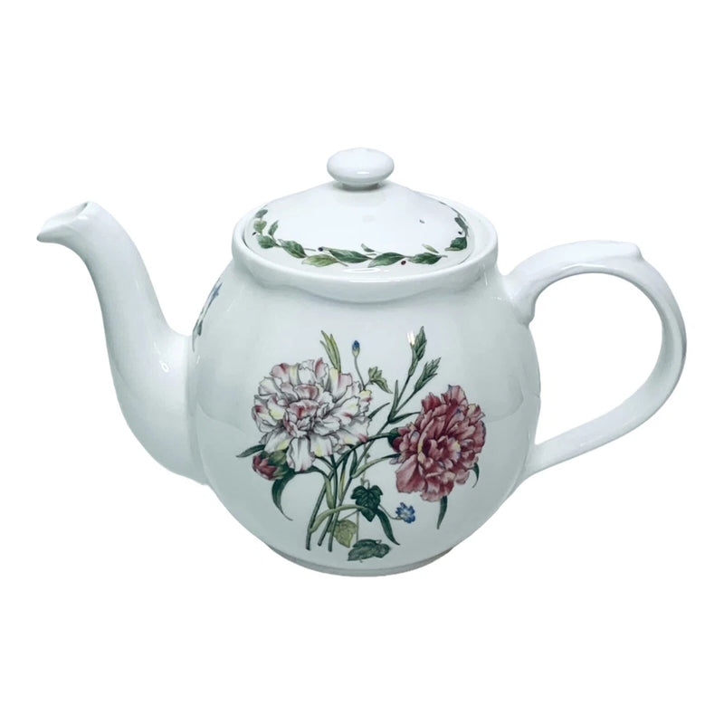 Noritake GOURMET GARDEN 7940/9 CARNATION Casual Gourmet 5 Cup Teapot & Lid MINT Carnation