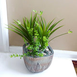 3 Pcs Orchid Grasses Artificial Flower Plants Home Wedding Decoration Green Plant