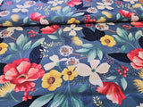 Fresh Meadow   Cotton Fabric Clothworks Pink Scatter Flowrrs By the Yard Flowering Plants