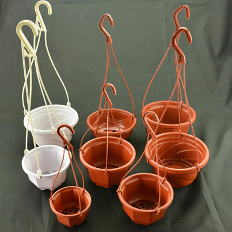 Octagonal Hanging Flower Plant Pot Basket Planter Holder Balcony Garden Decor Garden Plants