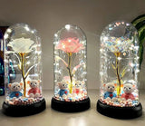 Eternal Rose in Glass LED Light Romantic Gift for MotherÕs Day Valentine Gift Roses