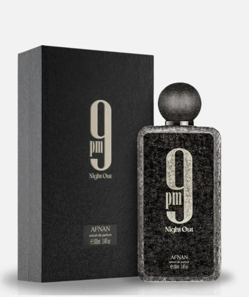 Afnan Unisex 9 PM Night Out Extrait de Parfum Spray 3.4 oz -Free Ship __ EDP