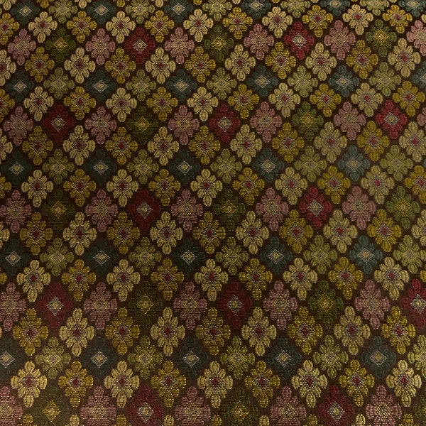 Burch Maggy Chocolate Brown Upholstery Fabric Flowering Plants