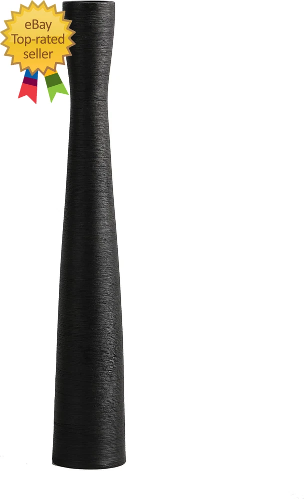 Black Floor Vase 20  Tall Ceramic Vases Large Skinny Long Matt Vase for Pampas G Pampas Grass