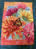 NEW VIBRANT TWO-SIDED BUTTERFLY BLOOM FLOWER FLORAL GARDEN FLAG 12.5Ó X 18Ó Sunflower