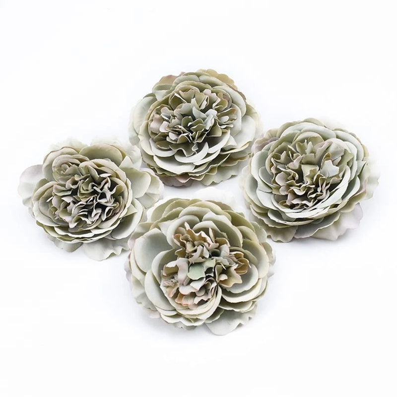 20pcs 100pcs Artificial Peony Flower Synthetic Plant Home / Garden Flowers Decor Green Plant