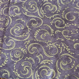 MODA Cotton Fabric Dragonfly Summer Holly Taylor Dusky Purple Green Swirls 2 Yds Flowering Plants